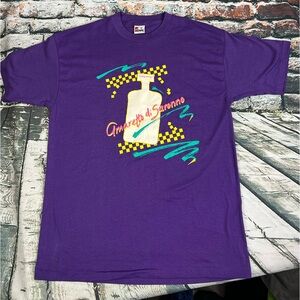 Vtg 90s Amaretto Di Saronno Liquor Single Stitch‎ Sz XL